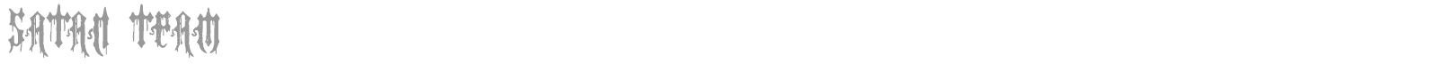 Satan Team font preview
